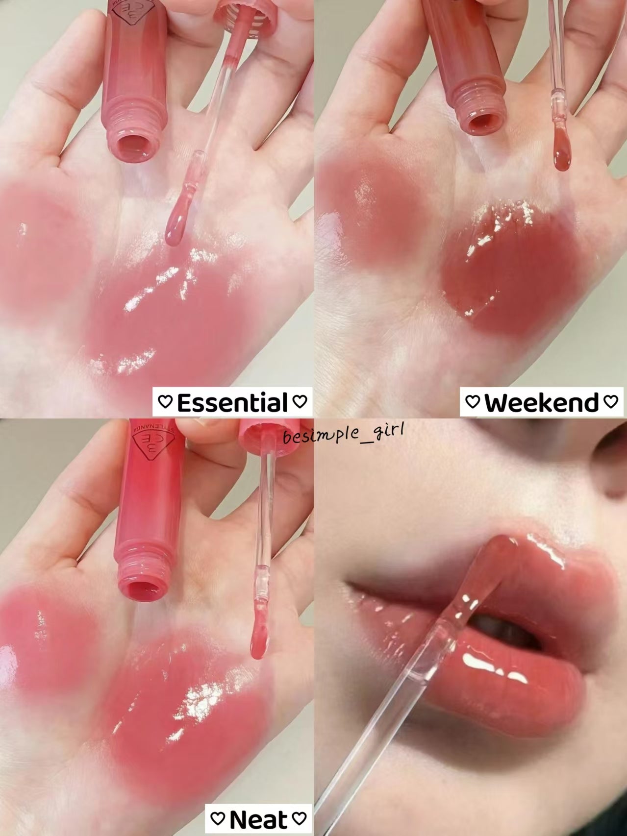 本月優惠! 現貨+預訂 | 3CE 水滴果凍啫喱唇釉 10色入
