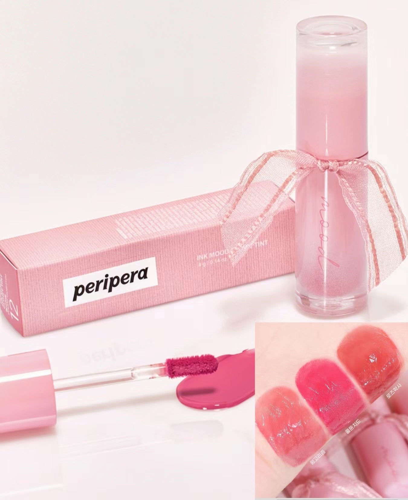 本月優惠! 現貨 l Peripera Ink Mood Glowy Tint💋 冰糖唇釉 新色12-14號色 🎀Periptage 蝴蝶結系列🎀