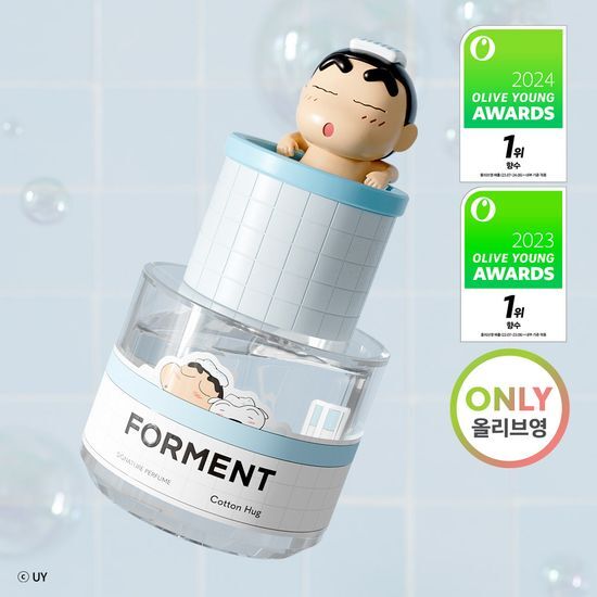 OliveYoung連線 l Forment Signature Perfume Crayon Shin-chan Edition 蠟筆小新特別限量版香水50ml送小新小白鑰匙扣Pouch