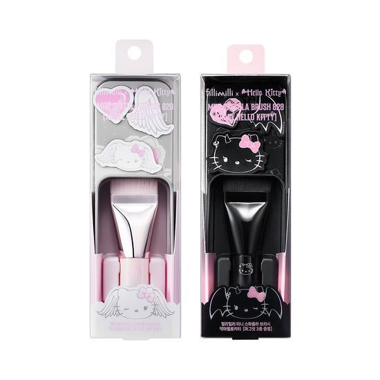 OliveYoung連線 l Filimili X Hello Kitty Angel and Devil Mini Spatula Brush 828 (+Case)