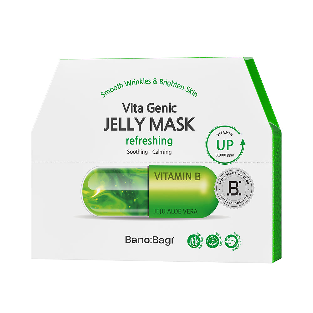 OliveYoung連線 | BANOBAGI Vita Genic Jelly Mask Lifting 彈力緊致維生素果凍面膜 10片裝