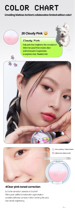預訂品 l Peripera Pure Blushed Sunshine Cheek 馬爾濟斯 雙色漸變胭脂 20 21