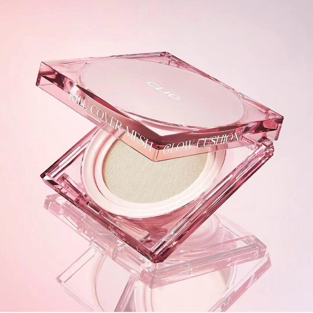 本月優惠! 現貨|Clio 粉盒🩷水潤無瑕氣墊粉底(補充裝1+1) Kill Cover Mesh Glow Cushion SPF50+ PA+++.
