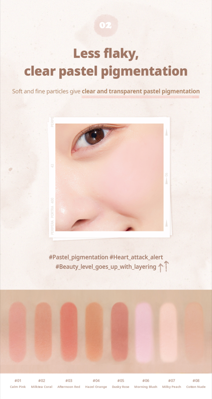 現貨 l 微笑胭脂🌞Peripera Pure Blushed Sunshine Cheek :) 01 06