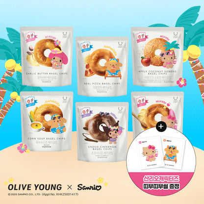 現貨 2包優惠! | Sanrio特別版 x Delight Project Bagel Chip 貝果脆餅乾 🥯香蒜牛油/ 蜂蜜牛油/Pizza 60g