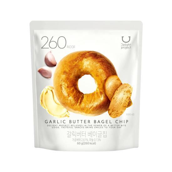 現貨+預訂 | 韓國 Olive Young 熱賣低卡零食! Delight Project Bagel Chip 貝果脆餅乾 🥯香蒜牛油/ 蜂蜜牛油
