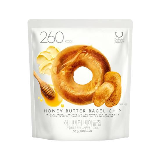 現貨+預訂 | 韓國 Olive Young 熱賣低卡零食! Delight Project Bagel Chip 貝果脆餅乾 🥯香蒜牛油/ 蜂蜜牛油