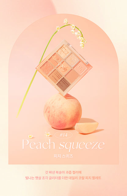 現貨 l Dasique Shadow Palette 14 Peach Squeeze