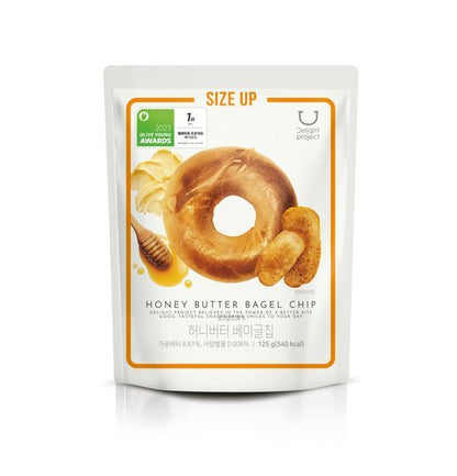 現貨+預訂 | 韓國 Olive Young 熱賣低卡零食! Delight Project Bagel Chip 貝果脆餅乾 🥯香蒜牛油/ 蜂蜜牛油