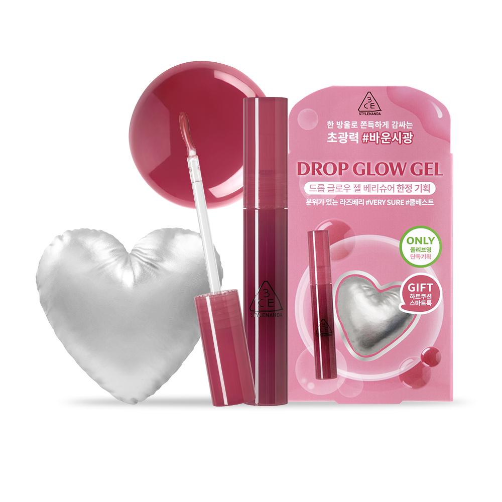 Olive Young 連線 | 3CE Drop Glow Gel + Heart Cushion Smart Talk Planning