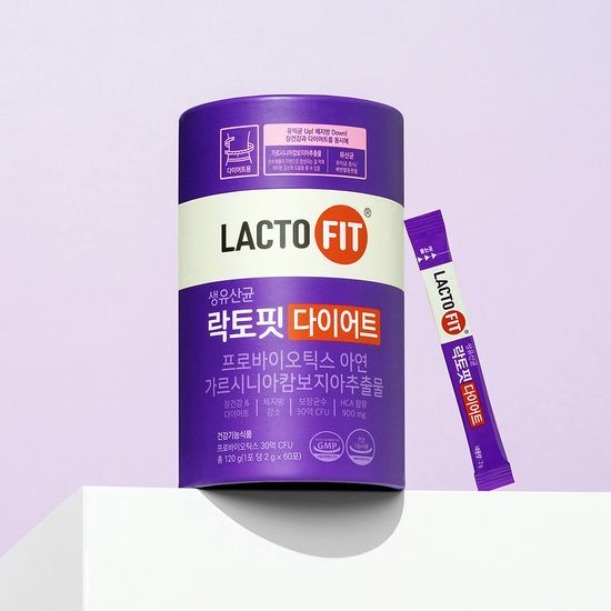 預訂品 | 鍾根堂Lacto-Fit Slim 紫色藤黃果纖體瘦身 加強版益生菌 2gx60包