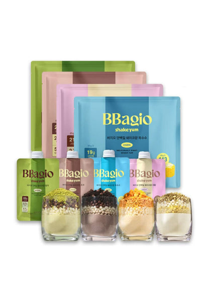 預訂10-14日🔥韓國直送 l BBagio shake yum 高蛋白質奶昔代餐 一袋7包 抹茶口味