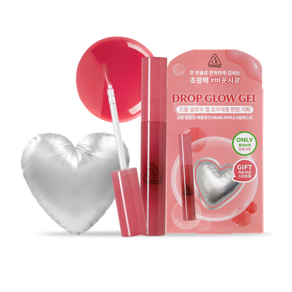 Olive Young 連線 | 3CE Drop Glow Gel RAW APPLE+ Heart Cushion Smart Talk Planning