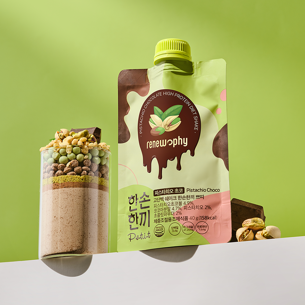 現貨1盒 l 韓國RENEW PHY 🍫低卡高蛋白奶昔一盒5包 開心果朱古力