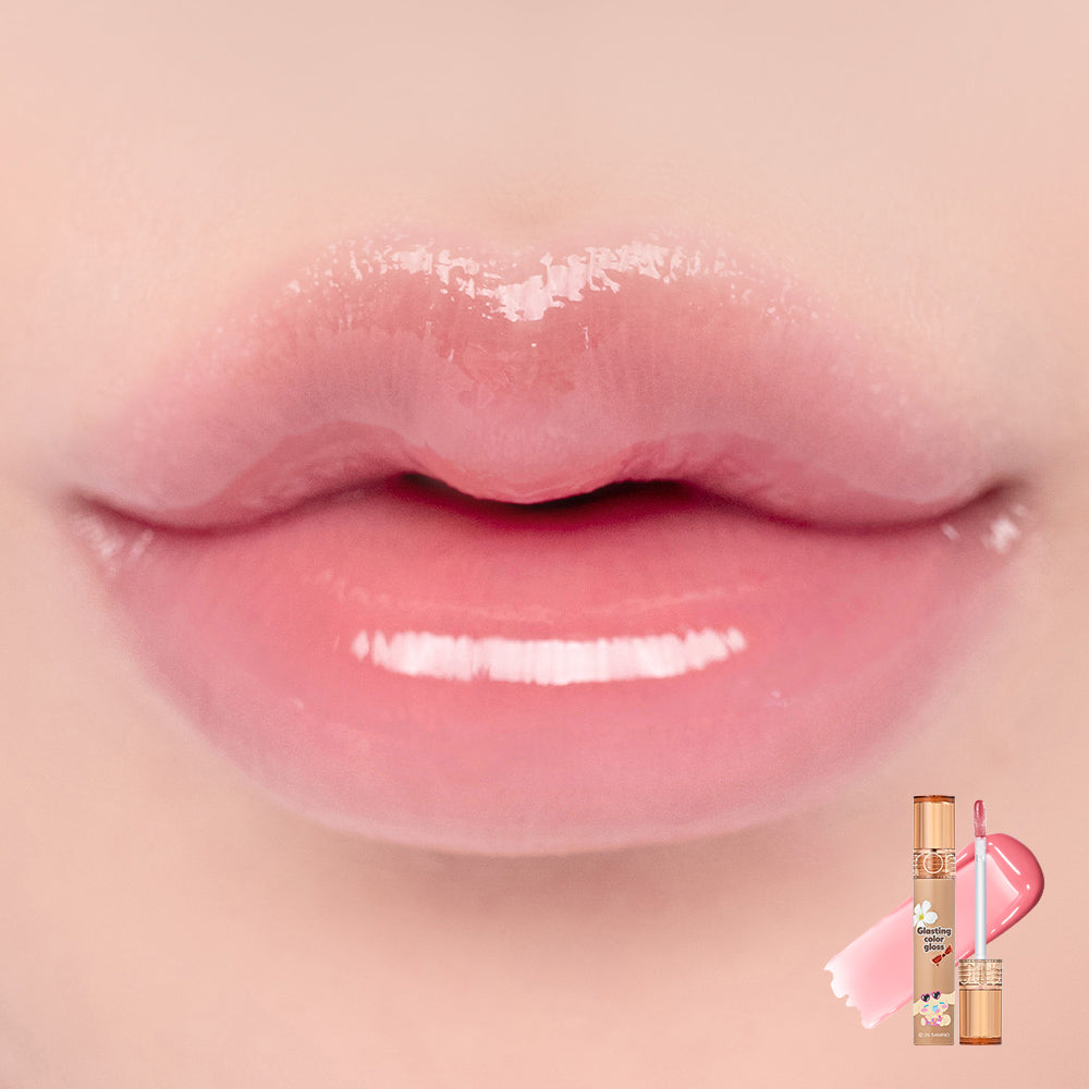 OliveYoung連線 l [Sanrio Characters] Romand Glasting Color Gloss 01 Peony Ballet