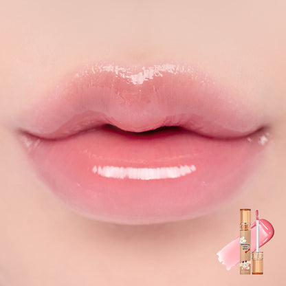 OliveYoung連線 l [Sanrio Characters] Romand Glasting Color Gloss 01 Peony Ballet