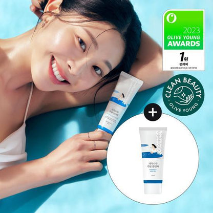 Olive Young 連線 | Round Lab Birch Moisture Sunscreen 50ml Plan (+20ml Cleanser Free)