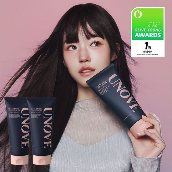 OliveYoung連線 l UNOVE Deep Damage Hair Treatment 320ml + 320ml