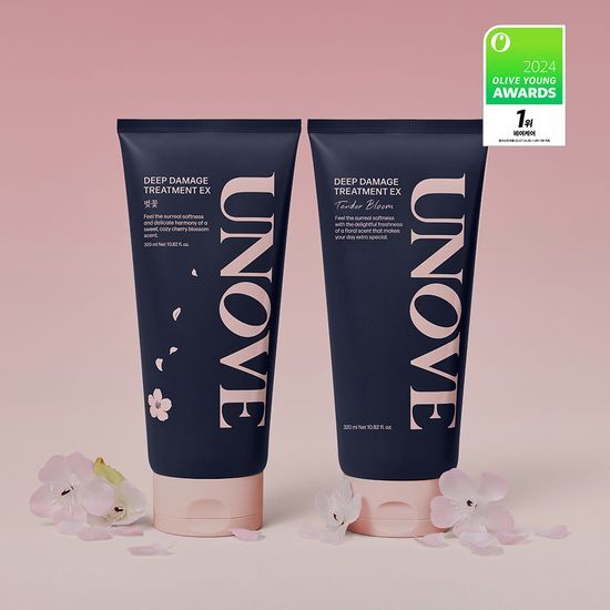 OliveYoung連線 l UNOVE Deep Damage Hair Treatment EX Double/Duo Plan
