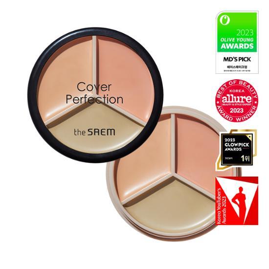 Olive Young 連線 | TheSaem Cover Perfection Triple Pot Concealer 01 02 03 04