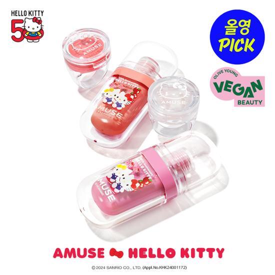 Olive Young 連線 | Hello Kitty NEW Color Amuse Gel Fit Tint Planning (+Half Lip Balm Gift)