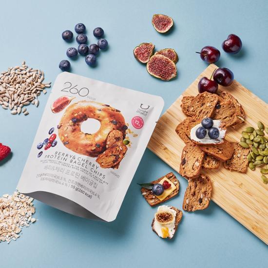 現貨+預訂 | 韓國 Olive Young 熱賣低卡零食! Delight Project Bagel Chip 貝果脆餅乾🥯 莓果櫻桃55g/芝士水蜜桃55g