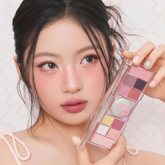 現貨+ 預訂品 l  Peripera x 宮聯乘系列綜合彩妝盤 [Palace Collaboration] All Take Mood Like Palette 06  Imperial Pink