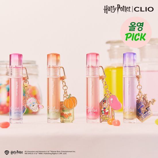 OliveYoung連線 l [Harry Potter Collaboration] Clio Crystal Glam + Keyring, Ballpoint Pen Gift 21-24