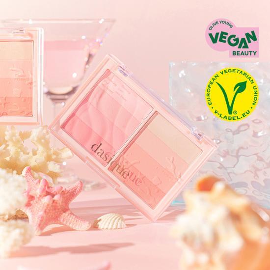 本月優惠! 現貨 l Dasique Blending Layer Cheek 8色漸層胭脂 01 Summer Coral