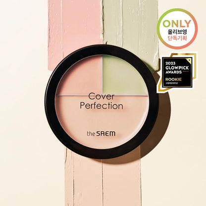 Olive Young 連線 |  TheSaem Cover Perfection Triple Foundation Balm 3 Colors (Brush Planning)