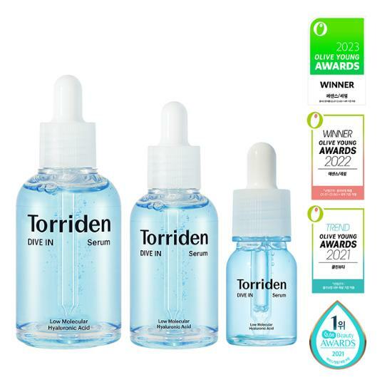 Olive Young 連線 | Toriden 低分子玻尿酸精華套裝 單支70ml+40ml+10ml  (+積雪草精華2ml*5pcs)