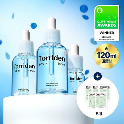 Olive Young 連線 | Toriden 低分子玻尿酸精華套裝 單支70ml+40ml+10ml  (+積雪草精華2ml*5pcs)