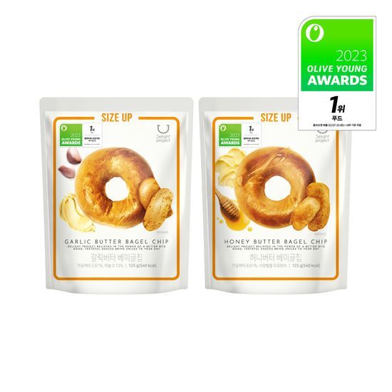 現貨+預訂 | 韓國 Olive Young 熱賣低卡零食! Delight Project Bagel Chip 貝果脆餅乾 🥯香蒜牛油/ 蜂蜜牛油