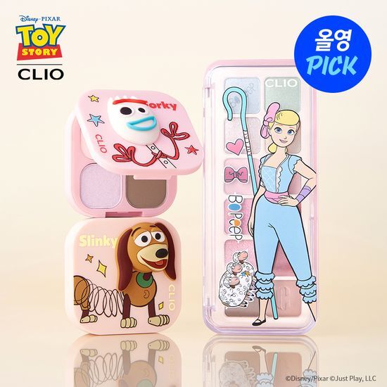 OliveYoung連線 l Clio Pro Eye Palette Cube & Air Single (Toy Story Planning)