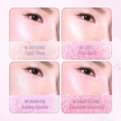 OliveYoung連線 l Dasique Shine Glow Highlighter Palette 01 Twinkle Mermaid