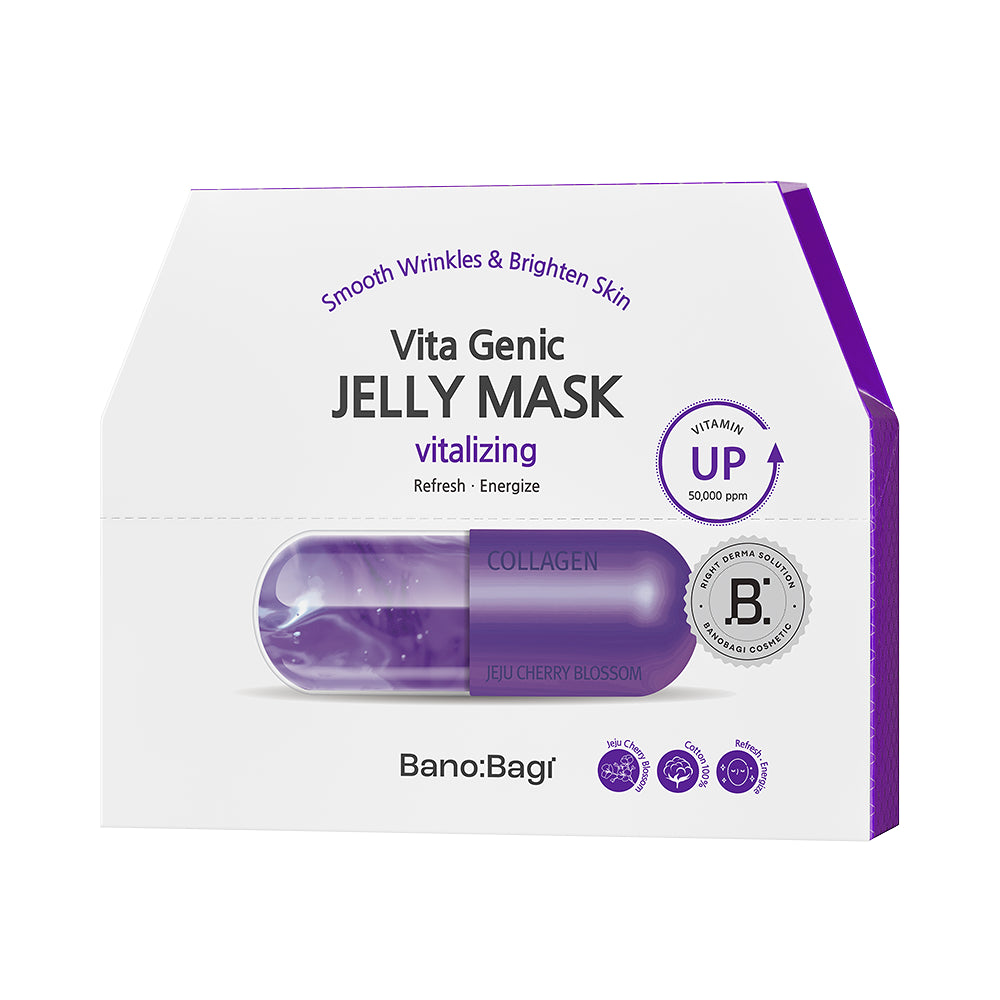 OliveYoung連線 | BANOBAGI Vita Genic Jelly Mask Lifting 彈力緊致維生素果凍面膜 10片裝