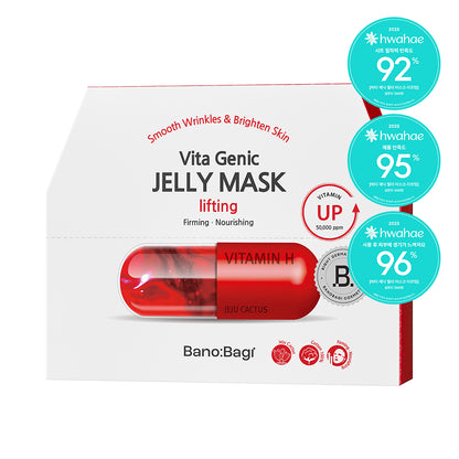 OliveYoung連線 | BANOBAGI Vita Genic Jelly Mask Lifting 彈力緊致維生素果凍面膜 10片裝
