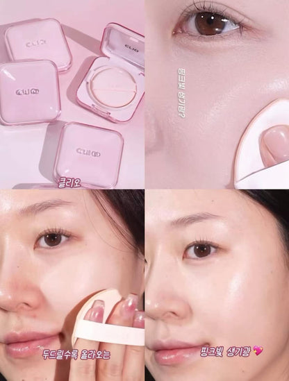 現貨+預訂 |韓妹水光肌💦 CLIO (粉盒）果凍亮肌精華粉底連補充裝 Kill Cover Mesh Glow Essential Cushion Set SPF50+ PA++++