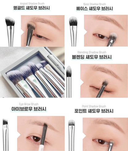 現貨 l FilliMilli Eye Make Up Brush Set 眼妝掃5支連鏡